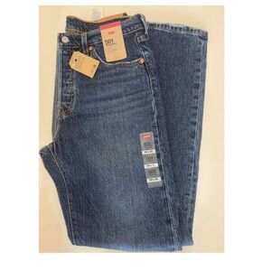 Levi's Women's Straight Jeans in Dark Blue